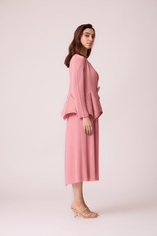 Cara Overlay Dress - Pink