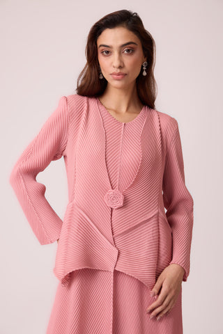 Cara Overlay Dress - Pink