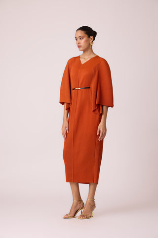 Tahita Dress - Dark Rust