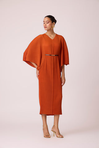 Tahita Dress - Dark Rust