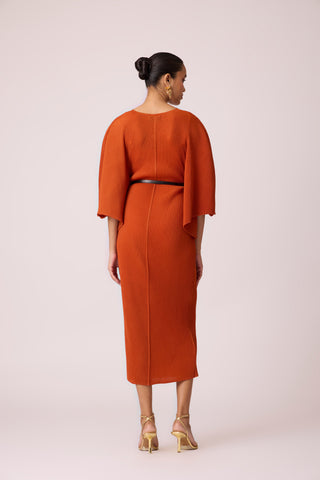 Tahita Dress - Dark Rust