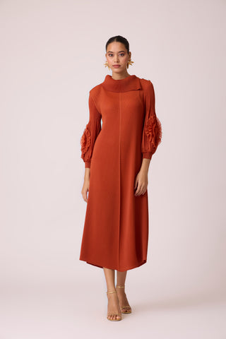 Hazel Dress - Rust Orange