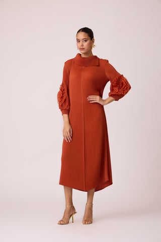Hazel Dress - Rust Orange