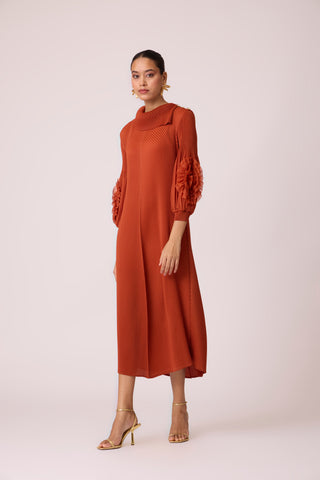 Hazel Dress - Rust Orange