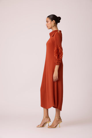 Hazel Dress - Rust Orange