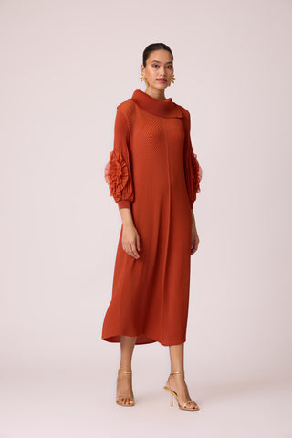 Hazel Dress - Rust Orange