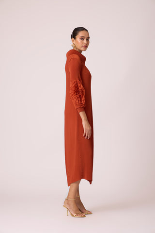 Hazel Dress - Rust Orange