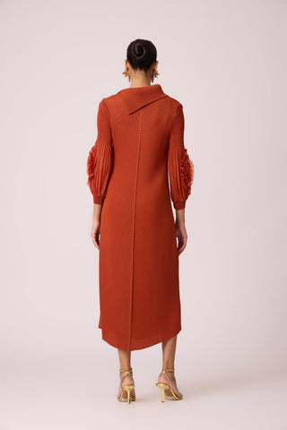 Hazel Dress - Rust Orange