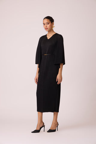 Tahita Midi Dress - Black
