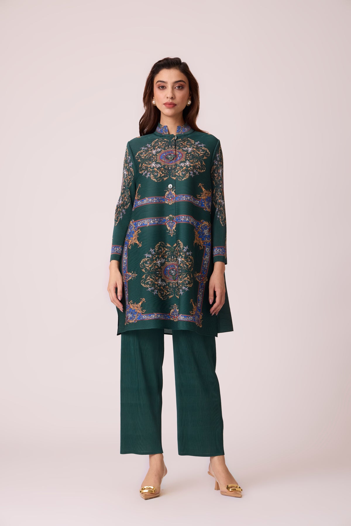 Nora Print Set - Forest Green