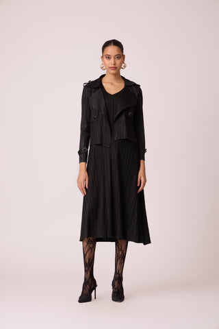 Olive Jacket Dress - Black