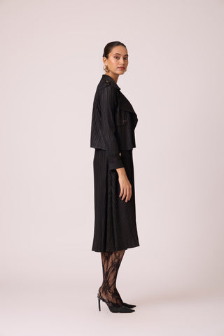 Olive Jacket Dress - Black