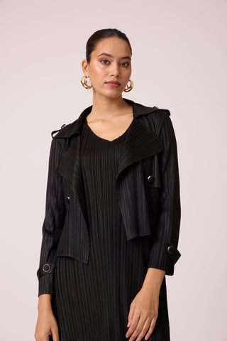 Olive Jacket Dress - Black