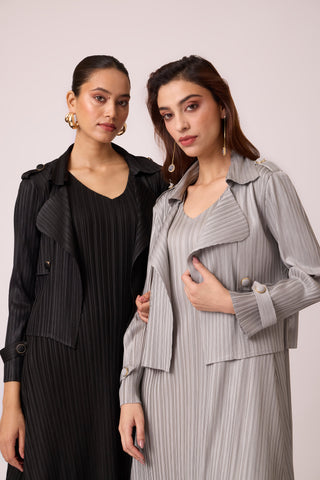 Olive Jacket Dress - Black