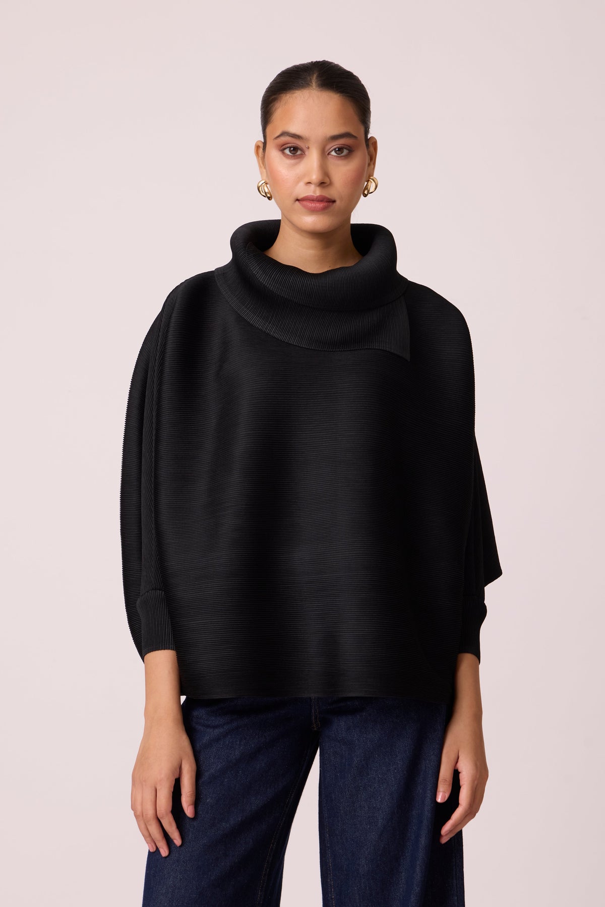 Sloane Batwing Top - Black