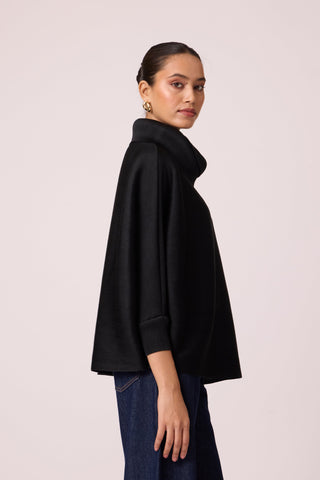 Sloane Batwing Top - Black