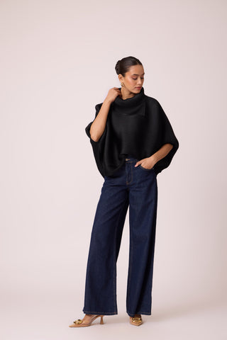 Sloane Batwing Top - Black