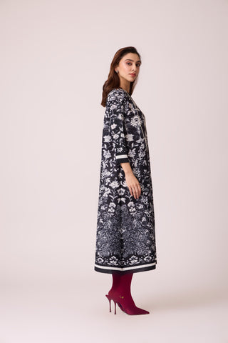 Naomi Printed Dress - Monochrome