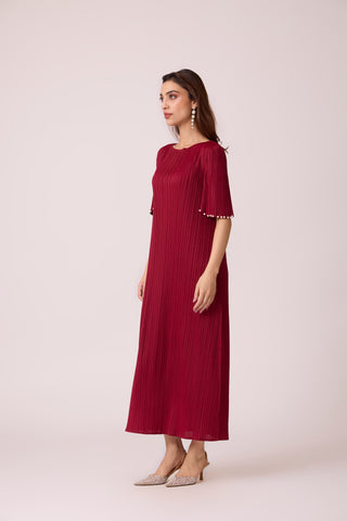 Fernanda Dress - Deep Red