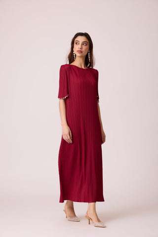 Fernanda Dress - Deep Red