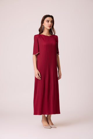 Fernanda Dress - Deep Red