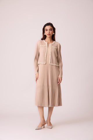 Wynona Jacket Dress - Beige