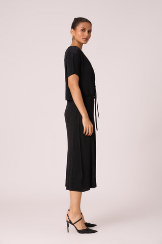 Elsie Cape Dress - Black