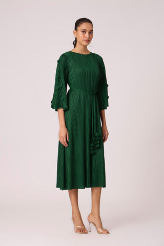 Annette Dress - Dark Green