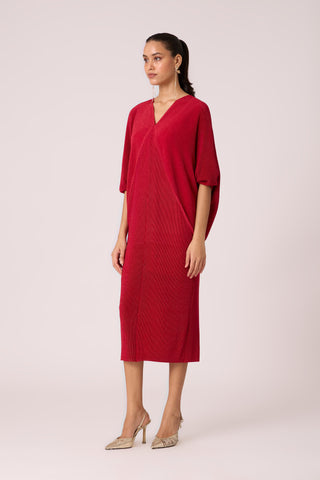 Blake Dress - Metallic Red