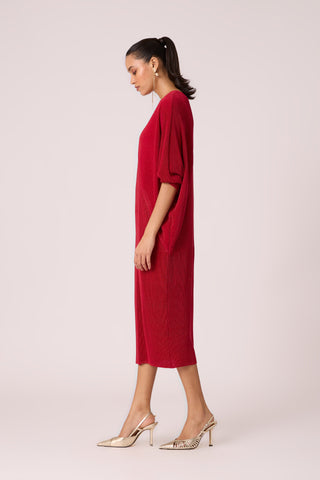 Blake Dress - Metallic Red