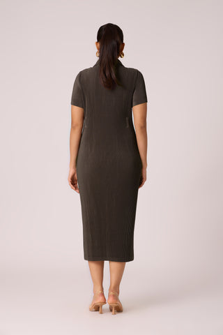 Maude Dress - Espresso Brown