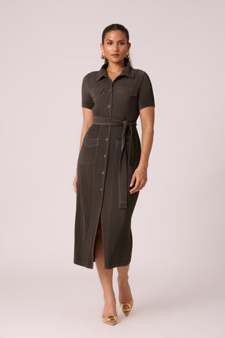 Maude Dress - Espresso Brown