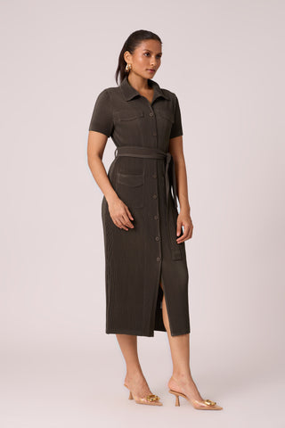 Maude Dress - Espresso Brown