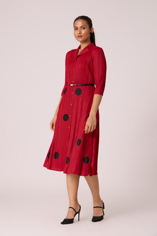 Teresa Dress - Dark Red