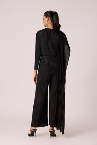 Analise Drape Jumpsuit - Black