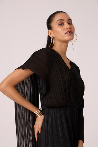 Analise Drape Jumpsuit - Black