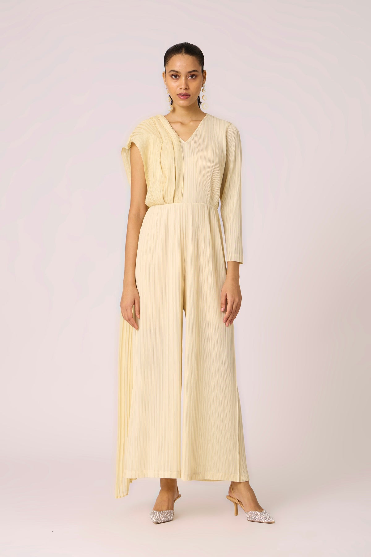 Analise Drape Jumpsuit - Ivory