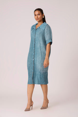 Maria Denim Shirt Dress - Blue