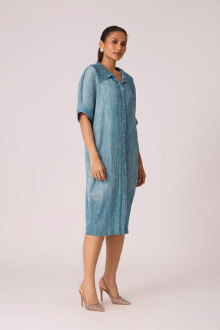 Maria Denim Shirt Dress - Blue