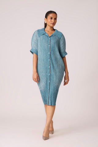 Maria Denim Shirt Dress - Blue