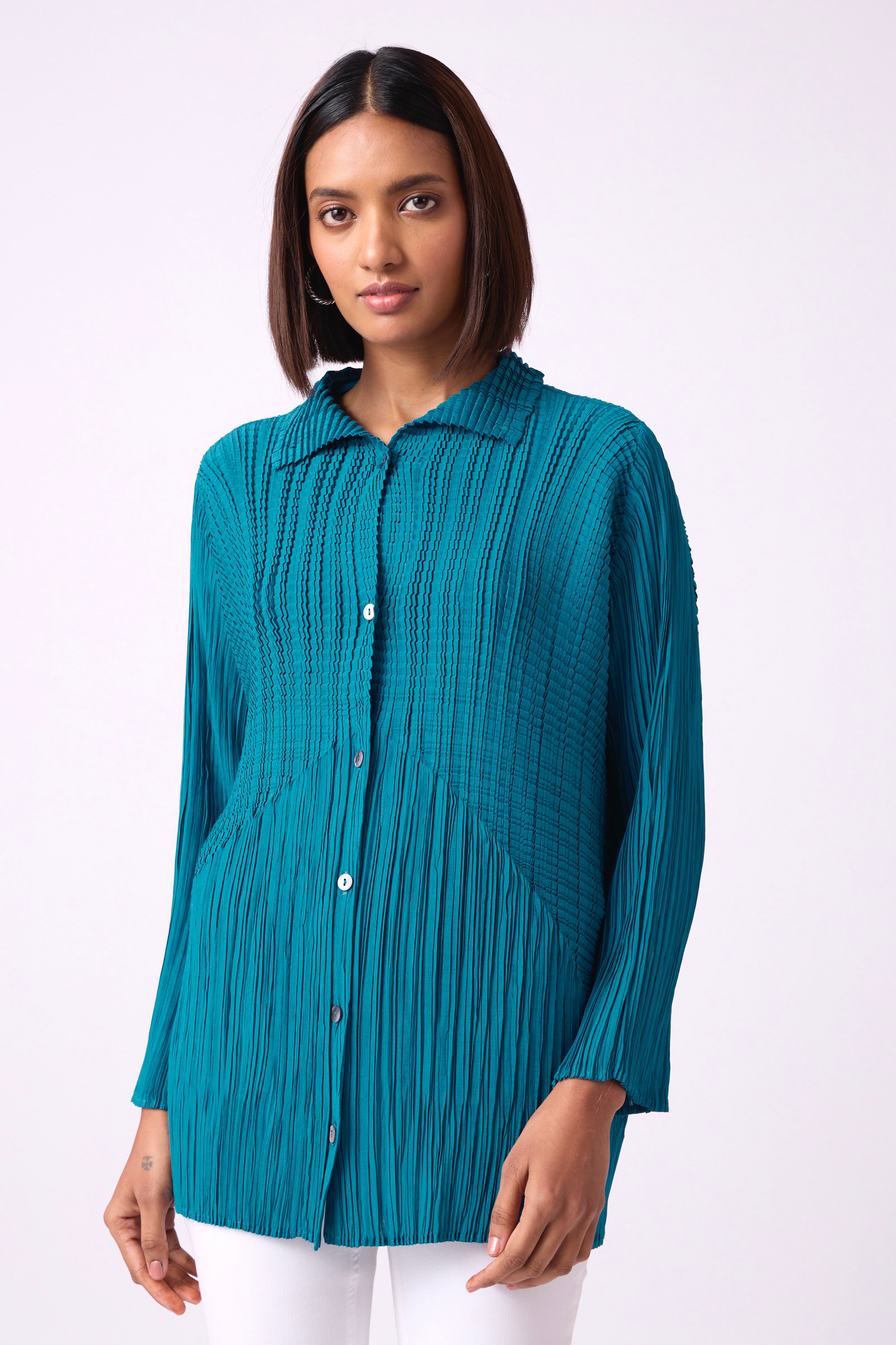 Marion Shirt - Turquoise