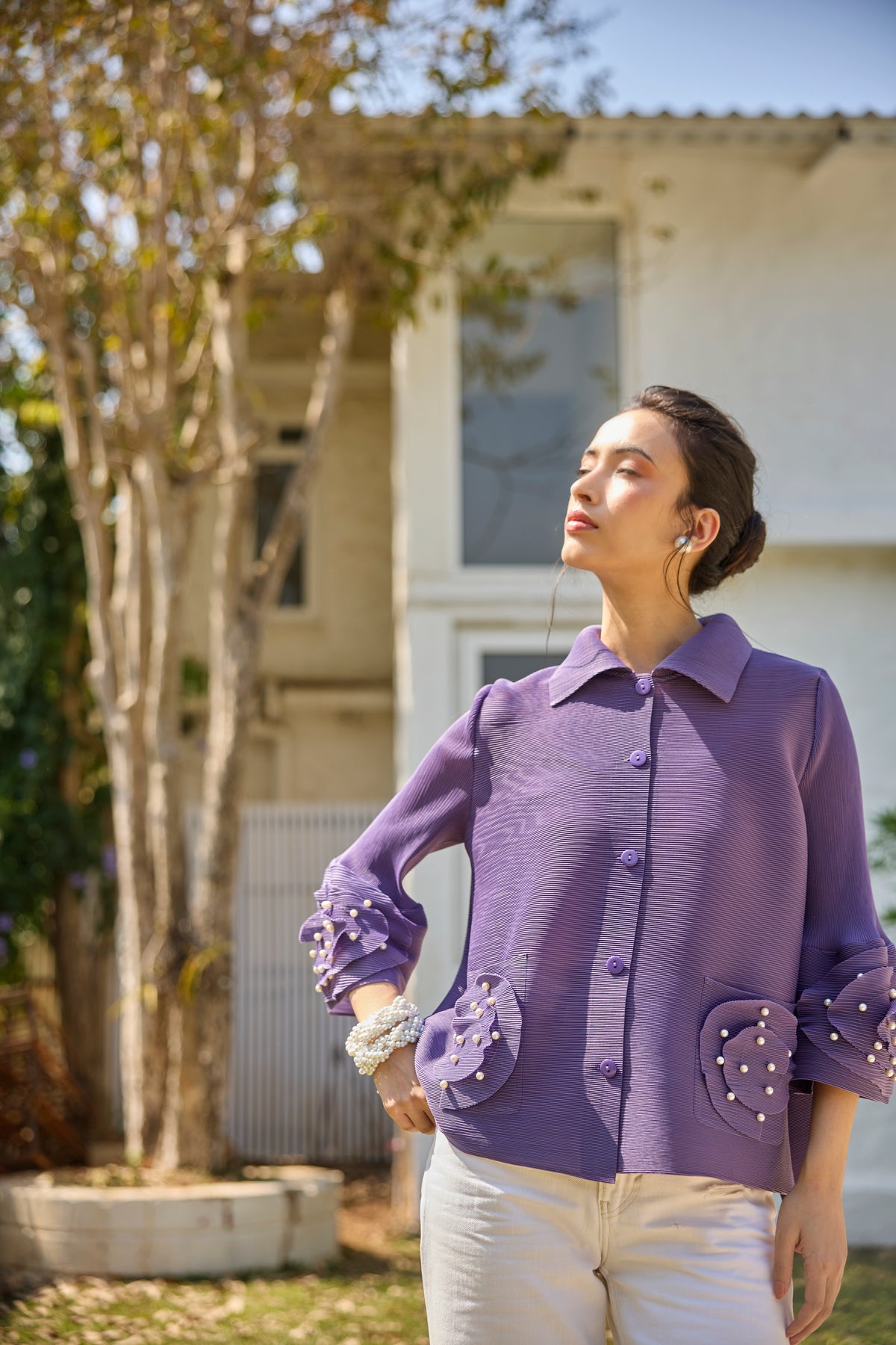 Noella Shirt - Dull Purple