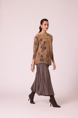 Sable Skirt - Dark Taupe