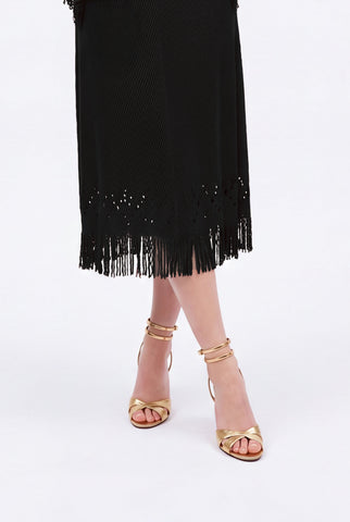 Elva Overlay Dress - Black
