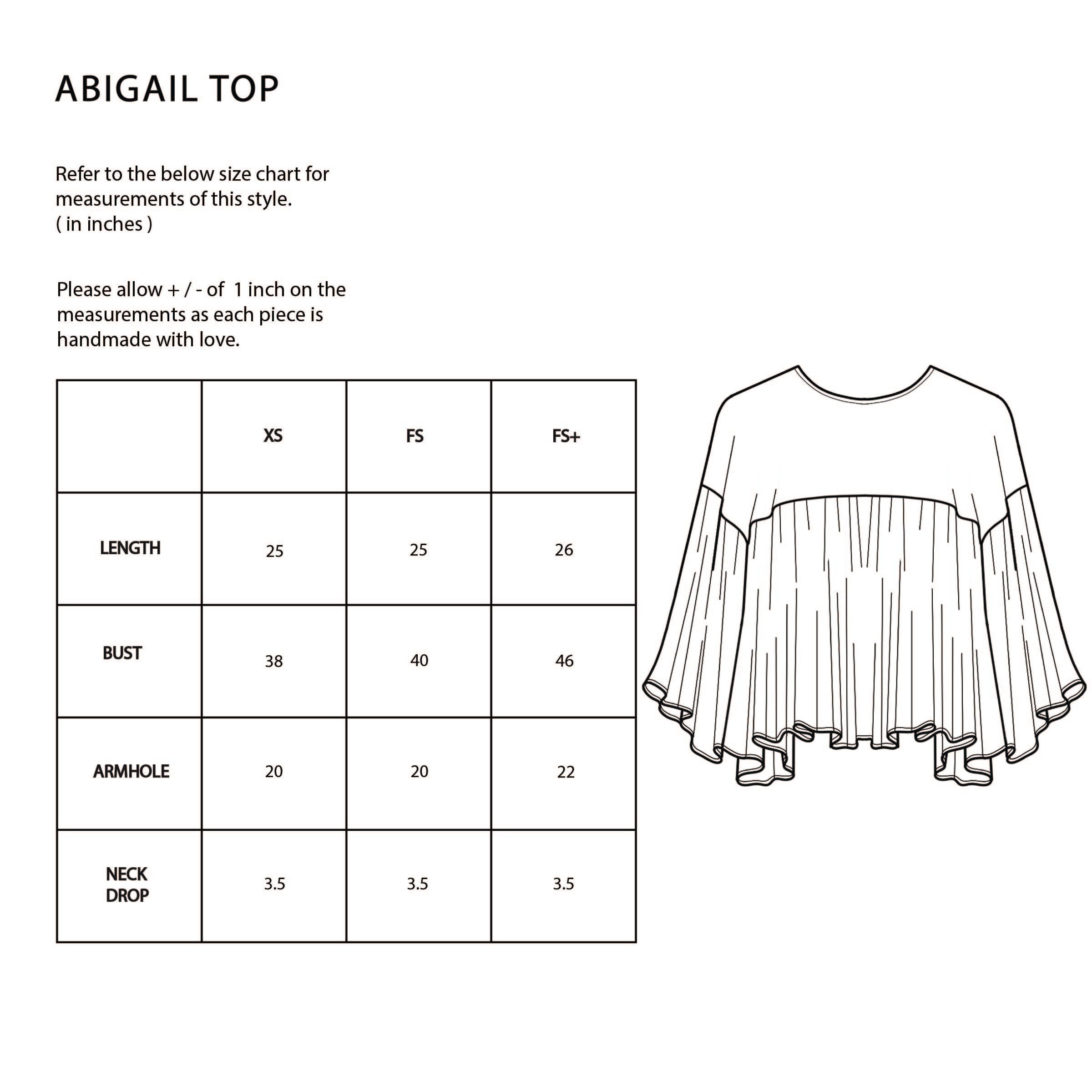 Abigail Top - Green Organza