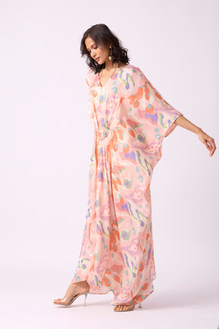 Aaina Kaftan - Pastel Paisley
