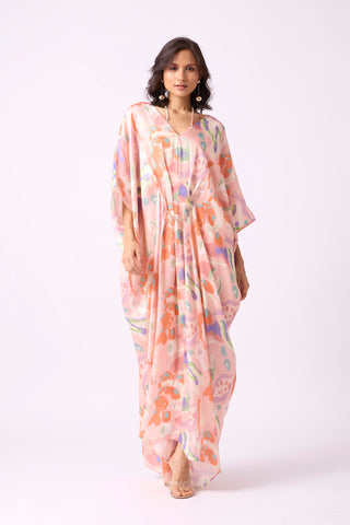 Aaina Kaftan - Pastel Paisley