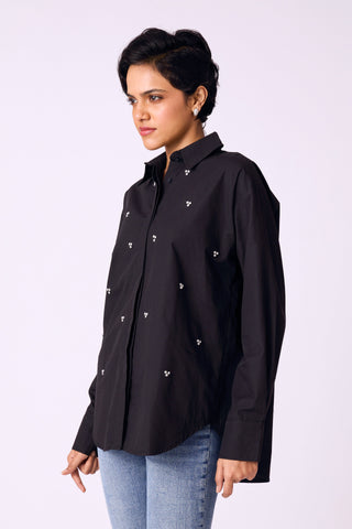 Classic Studded Shirt - Black