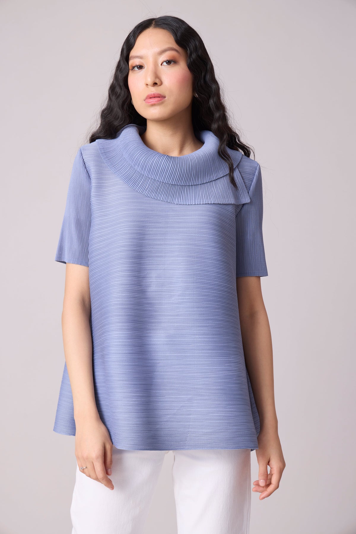 Hazel Top - Blue Grey