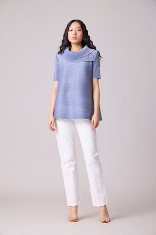 Hazel Top - Blue Grey